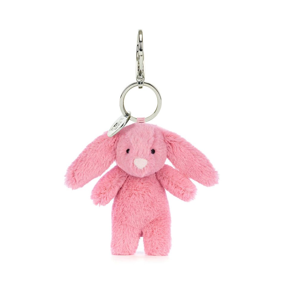 Bashful Bunny Pink Bag Charm