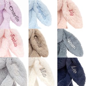 Personalised Bashful Golden Bunny Medium