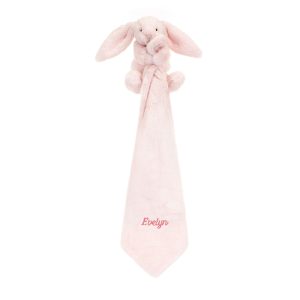 Personalised Bashful Pink Bunny Soother