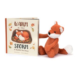 Warm in the Storm Book and Bashful Fox Cub Medium